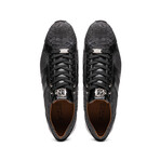 Verona // Python + Calfskin Sneakers // Black (US: 12)