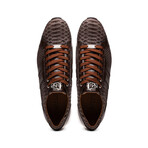 Verona // Python + Calfskin Sneakers // Brown (US: 9)