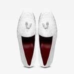 Aubiere // Ostrich Tassel Loafers // White (US: 10)