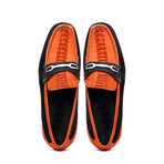 Hugo // Ostrich Loafers // Orange + Blue (US: 9.5)