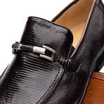 Fabro // Lizard Ring Loafers // Brown (US: 9)