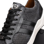 Verona // Python + Calfskin Sneakers // Black (US: 12)