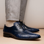 Anzio // Alligator + Calfskin Leather Oxfords Shoes // Blue Jeans (US: 10)