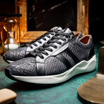 Verona // Python + Calfskin Sneakers // Black (US: 12)