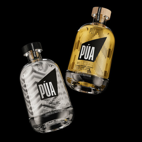 PÚA Mezcal Duo Pack + Stainless Steel Ice Cubes