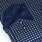 Fit Dress Shirt // Navy Dots Print (XL)