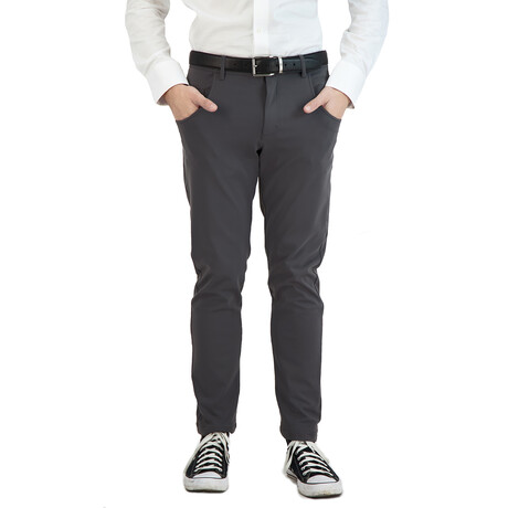 Casual 5-Pocket All Day Tech Stretch Pant // Gray (28WX30L)
