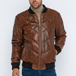 Bomber Quilted Jacket // Chestnut (S)