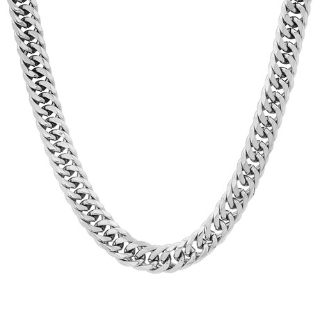 Stainless Steel Round Link Chain Necklace