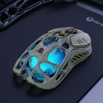 GravaStar Mercury M1 Pro Wireless Gaming Mouse + 4K Dongle // Battle-Worn Silver Mist