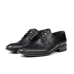 Croco Oxfords  // Black (Euro: 43)