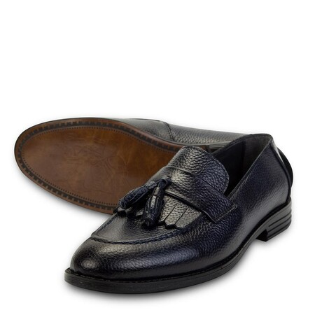 Tassel Loafers // Navy Blue (Euro: 40)