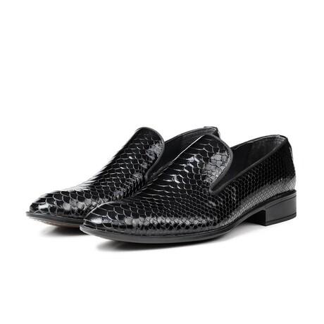 Alligator Loafers  // Black (Euro: 40)