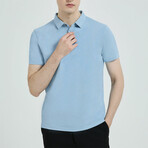 Short Sleeve Polo Shirt // Sky Blue (XL)
