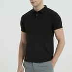 Short Sleeve Polo Shirt V1 // Black (XS)