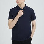 Short Sleeve Polo Shirt V1 // Dark Blue (S)