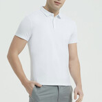 Short Sleeve Polo Shirt V1 // White (L)
