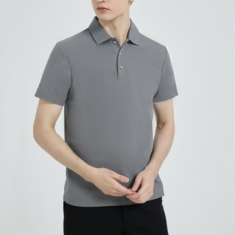 Short Sleeve Polo Shirt // Gray (XS)
