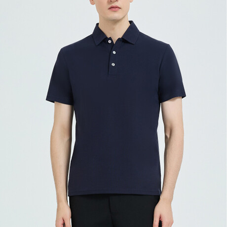 Short Sleeve Polo Shirt V2 // Dark Blue (XS)