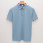 Short Sleeve Polo Shirt // Sky Blue (XL)