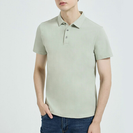 Short Sleeve Polo Shirt // Light Green (XS)