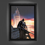 Batman (Batman the World) Mightyprint™ Wall Art // Backlit LED Frame
