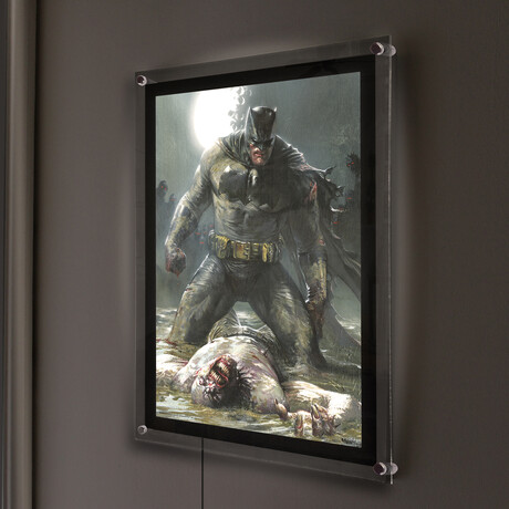 Batman (DKIII The Master Race) Mightyprint™ Wall Art // Backlit LED Frame