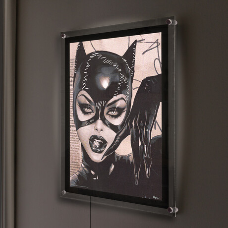 Batman (Catwoman) Mightyprint™ Wall Art // Backlit LED Frame