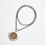 Nero Large Silver Coin Pendant // 65-66 AD