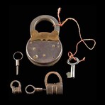 18th Century European Iron Locks & Keys collection