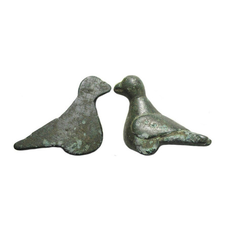 Byzantine Silvered-Bronze Bird // 7th-11th Century AD