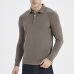Super Soft Long Sleeve Polo // Light Brown (S)