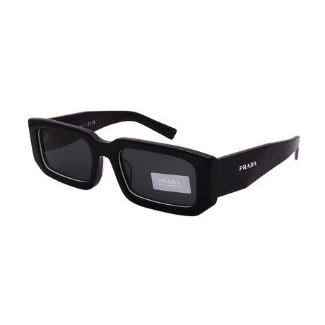 Men's // PR06YSF 09Q5SO Square Sunglasses // Black + Dark Gray