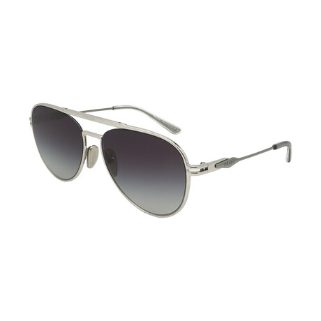Men's // PR54ZS 1BC09S Aviator Sunglasses // Silver + Gray Gradient
