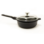 Gem 5Pc Non-Stick Cast Aluminum Cookware Set with Grill Pan, Saute Pan, and Stockpot