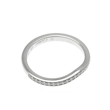 Cartier // Platinum Ballerina Half Diamond Ring // Ring Size: 4.75 // Store Display