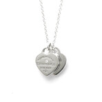 Tiffany & Co. // Silver 925 Return To Tiffany Diamond Necklace // 16.14"-18.11" // Store Display