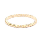 Van Cleef & Arpels // 18k Rose Gold Perlee Ring // Ring Size: 9.5 // Store Display