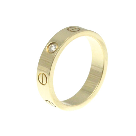 Cartier // 18k Yellow Gold Mini LOVE Ring // Ring Size: 5.25 // Store Display