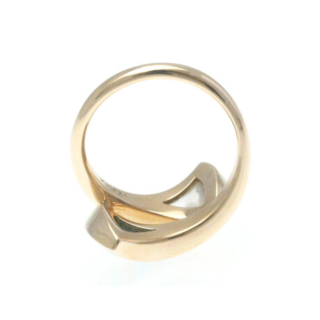 Bulgari // 18k Rose Gold Diva's Dream Malachite + Shell Ring // Ring Size: 4.5 // Store Display