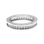 Bulgari // 18k White Gold B.zero1 Ring With Diamond // Ring Size: 5.5 // Store Display
