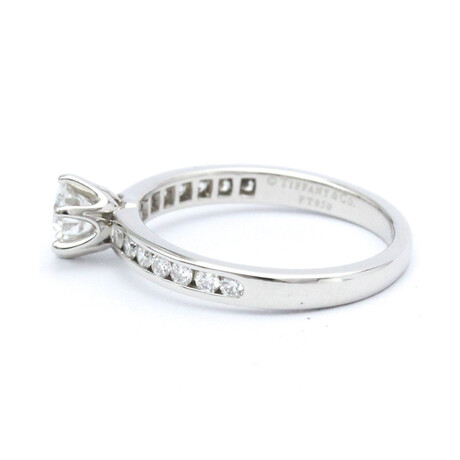 Tiffany & Co. // Platinum Engagement + Wedding Diamond Ring // Ring Size: 12 // Store Display