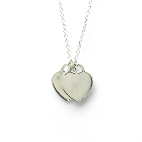 Tiffany & Co. // Silver 925 Return To Tiffany Diamond Necklace // 16.14"-18.11" // Store Display