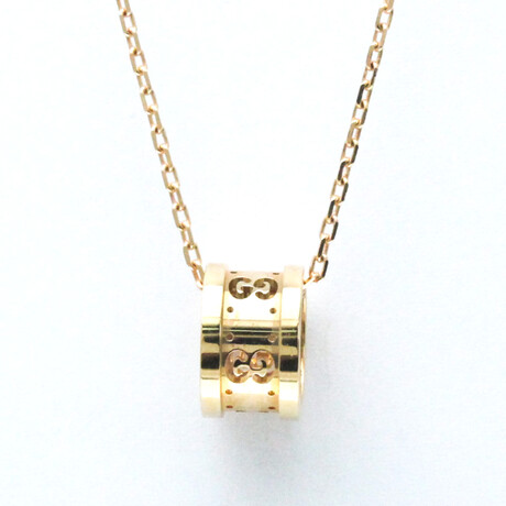 Gucci // 18k Rose Gold Gucci G Icon Necklace // 15.35"-16.14" // Store Display