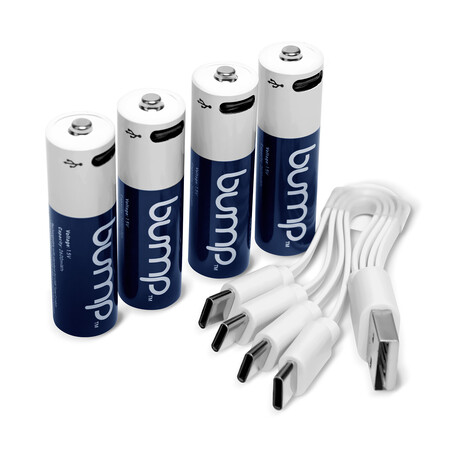 USB Rechargeable Battery AA // 4 Pack