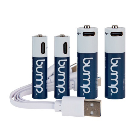 USB Rechargeable Battery Combo AA/AAA // 12 Pack (6 Each)