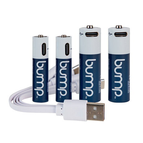 USB Rechargeable Battery 2AA/2AAA Combo Pack
