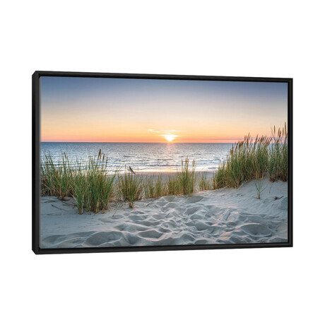 Beautiful Sunset At The Beach by Jan Becke (18"H x 26"W x 1.5"D)