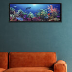 School of fish swimming near a reef, Indo-Pacific Ocean by Panoramic Images (12"H x 36"W x 1.5"D)