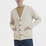Button Up Cardigan // Light Apricot (S)